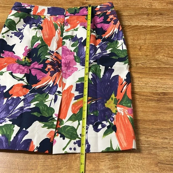 J.CREW Floral Print Women's Skirt Size 4 - Picture 8 of 10